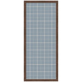 Framed Fabric Pinboard Light Blue Plaid Wall Organization