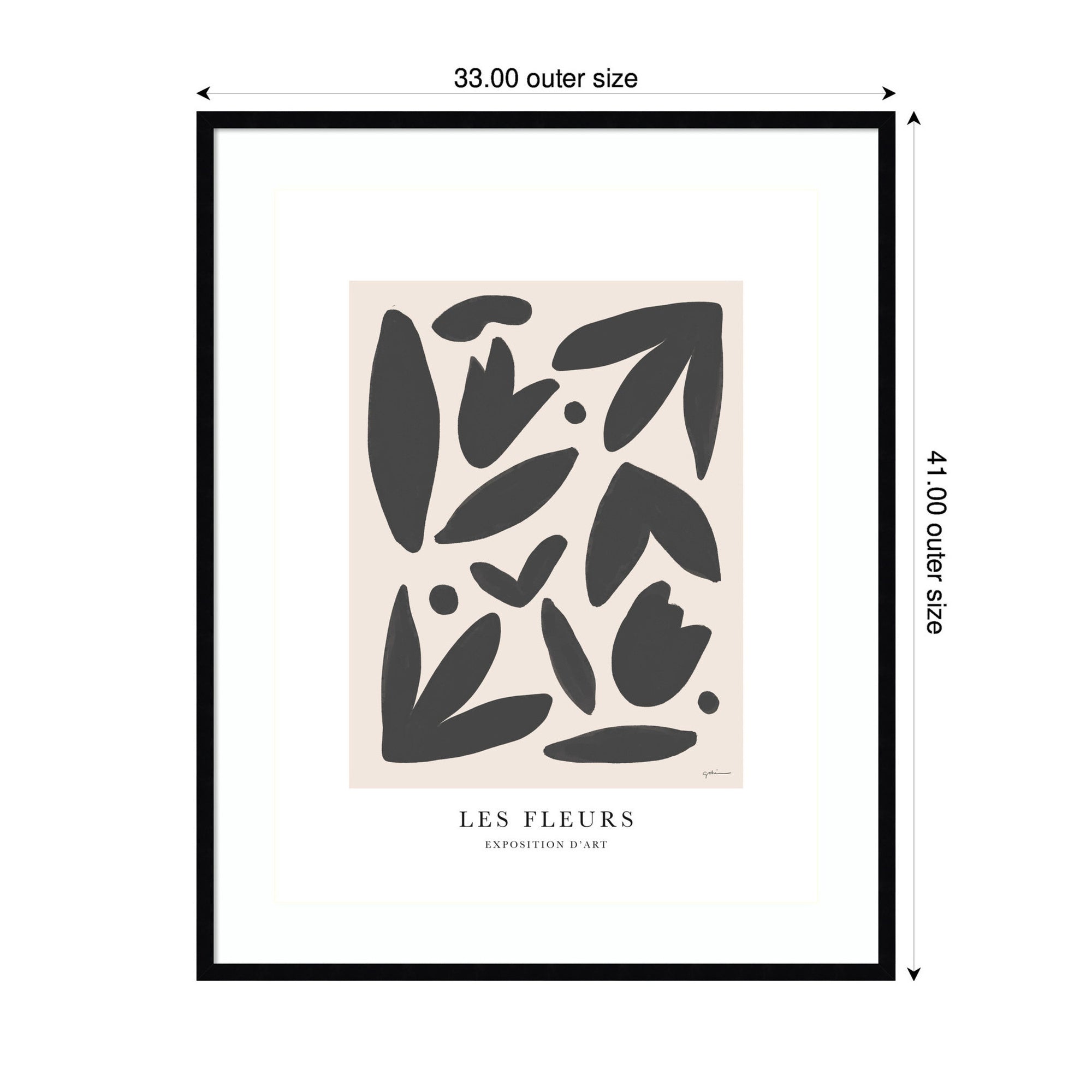 Exposition d Art Les Fleurs by Gabrielly Guedes Framed Wall Art Print
