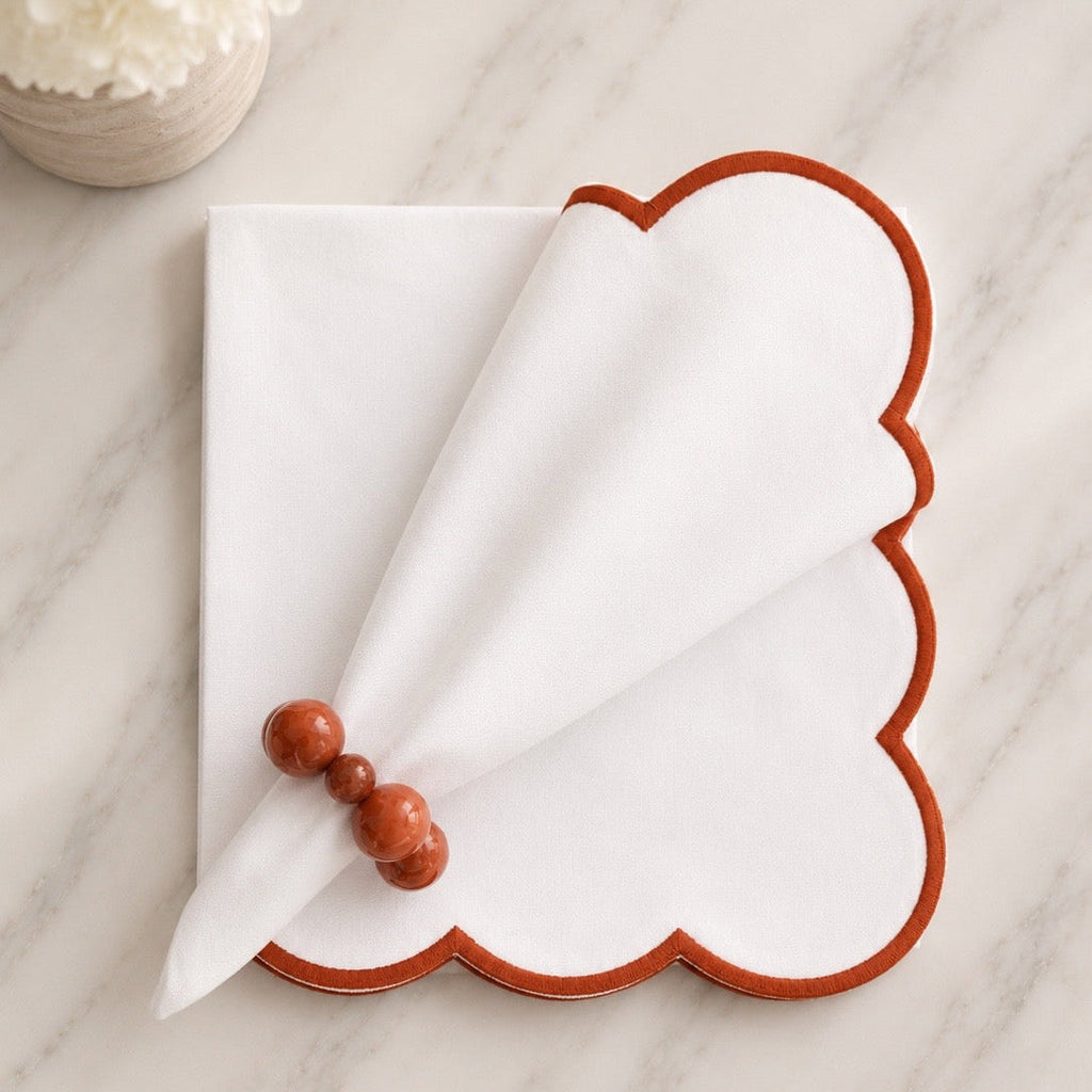 Coral Napkin Rings (Set of 2)