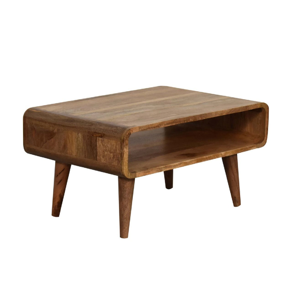 Open Mango Wood Media Table