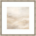Tonal Abstract Textural White and Beige Light Natural Neutrals by The Creative Bunch Studio Framed Wall Art Print
