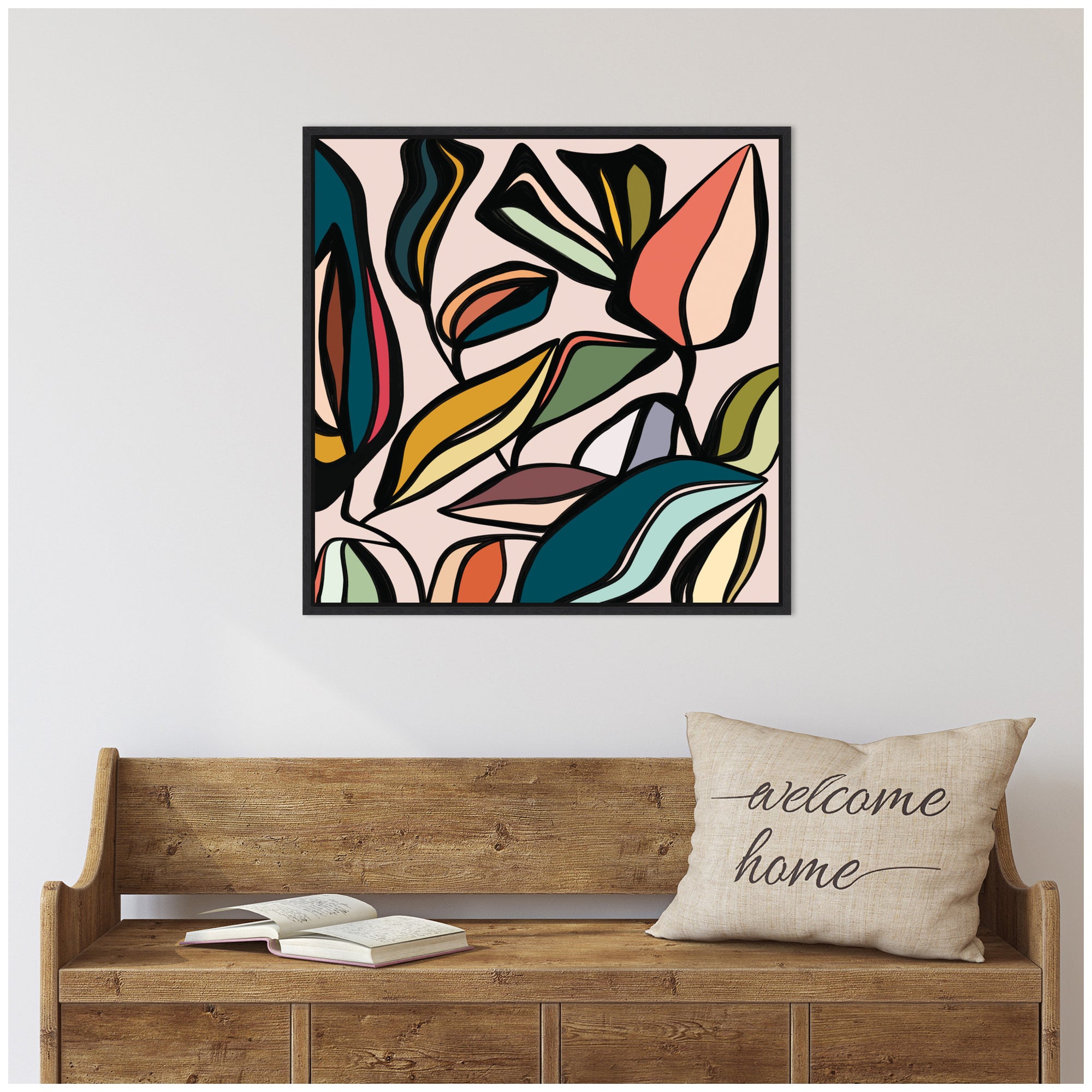 Fanciful Ficus Framed Canvas Wall Art