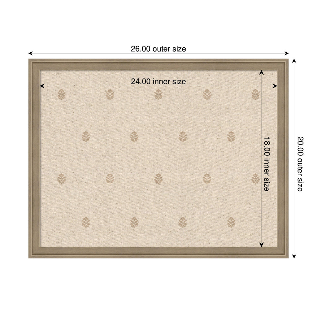 Pinboard Beige Botanical Block Print