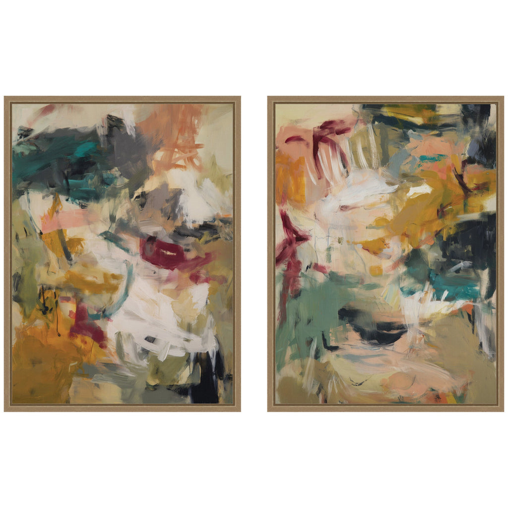 Painted Storm No. 1 & No. 2 2 Piece Framed Canvas Wall Art Set by Amy Lighthall