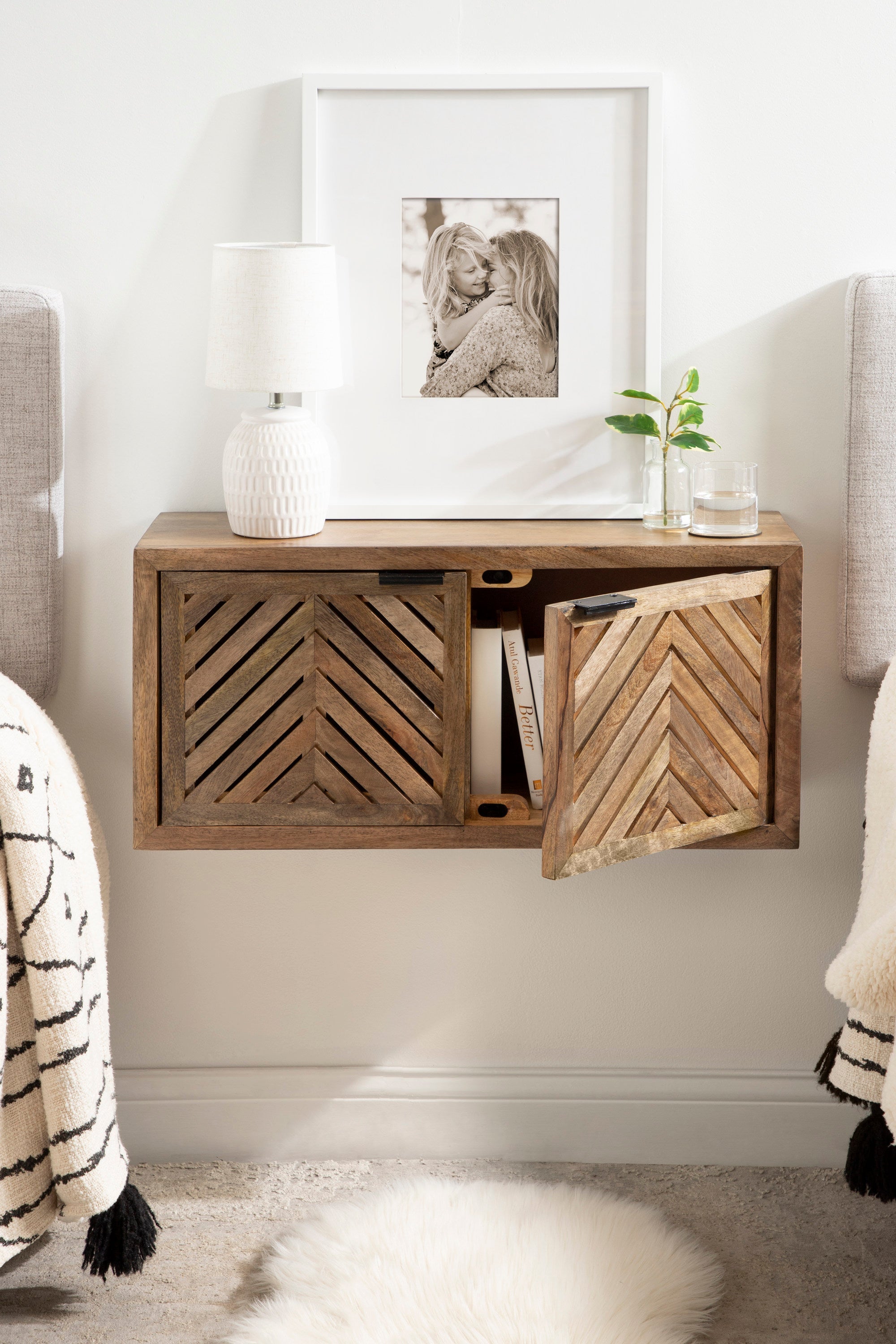 Mezzeta Decorative Wood Wall Cabinet