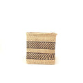 Square Natural  w/ Black Stripe Iringa Basket