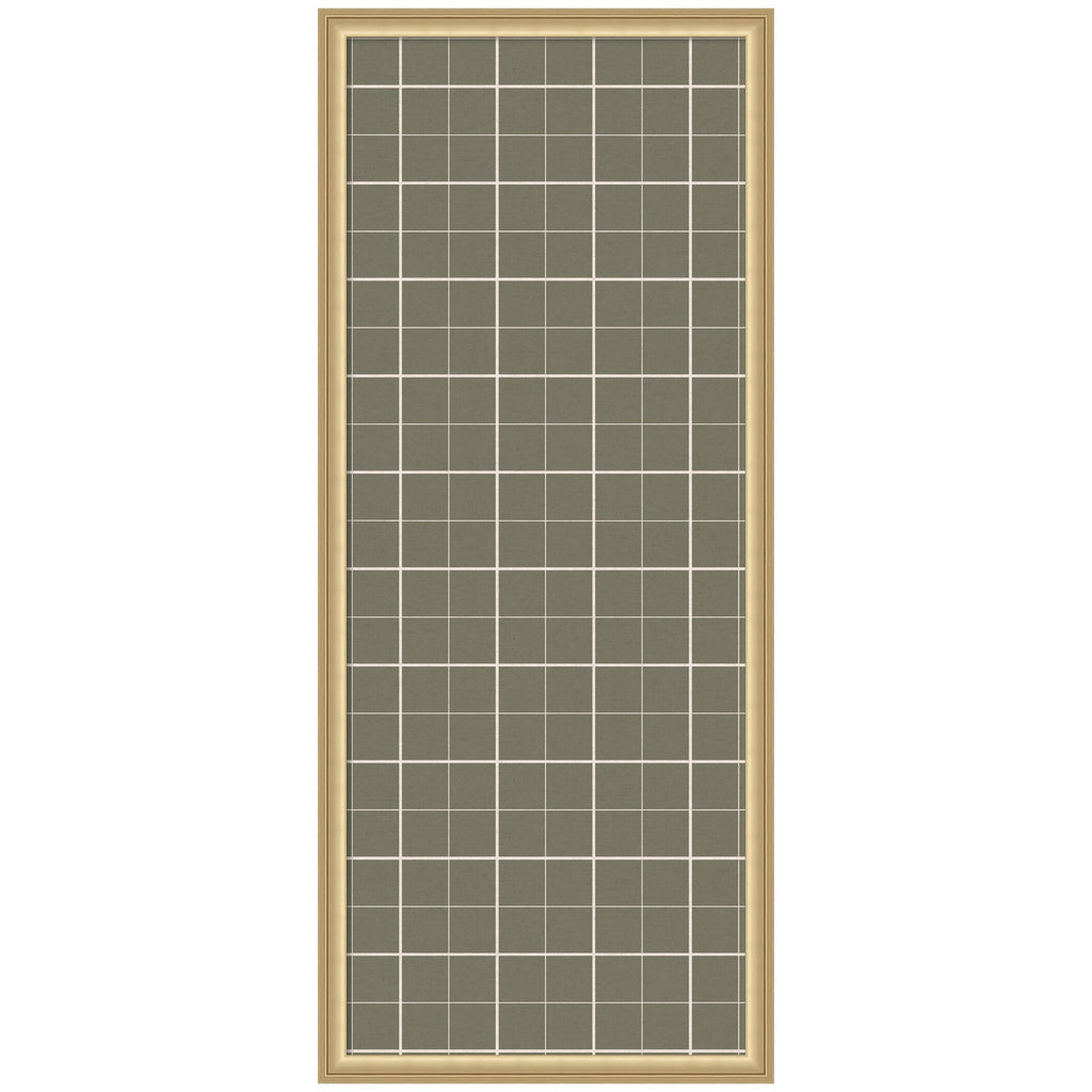 Framed Fabric Pinboard Sage Green Plaid Wall Organization