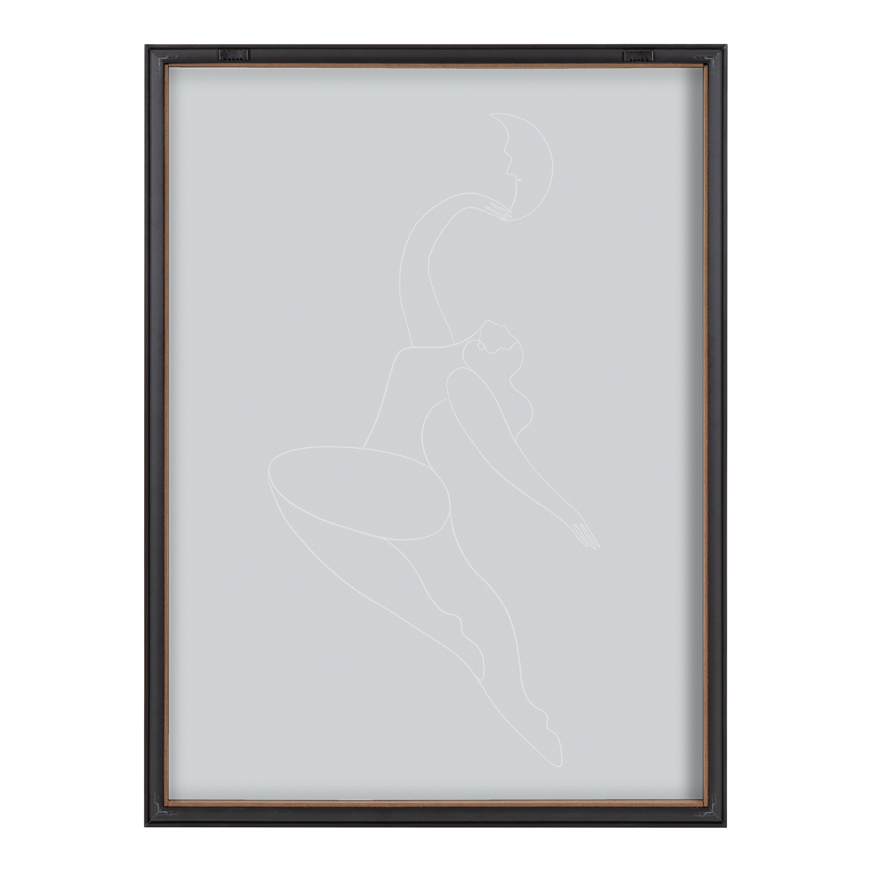 Blake Sometimes When you Fall You Fly Blue Framed Printed Glass by Maggie Stephenson