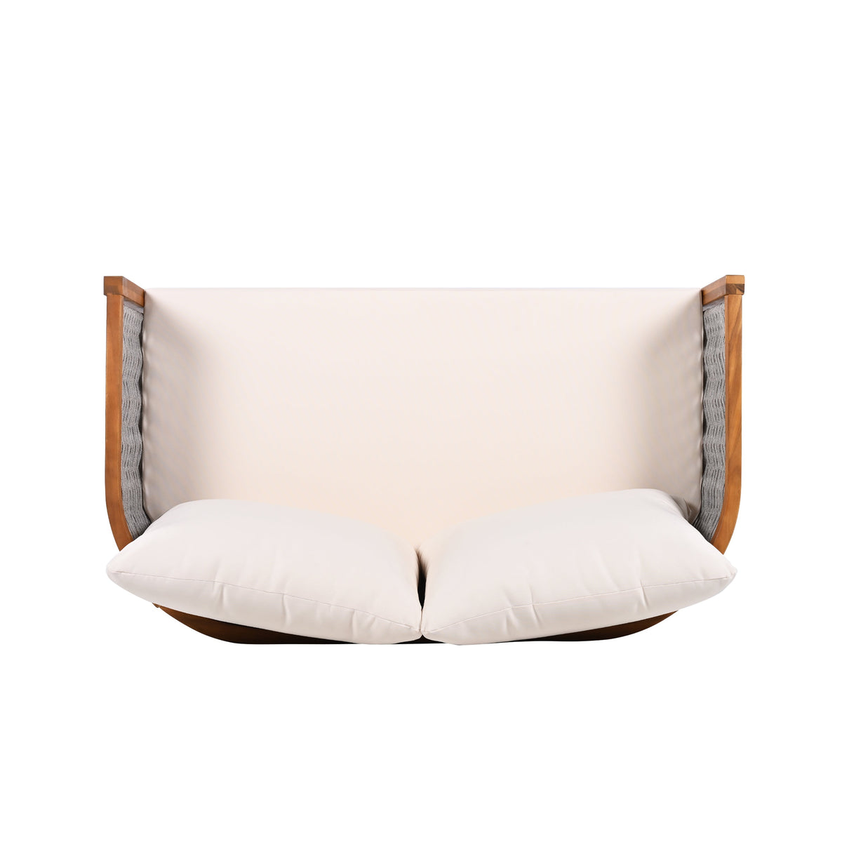 Woven Rope Outdoor Lounge Set — Beige, 4 Seats