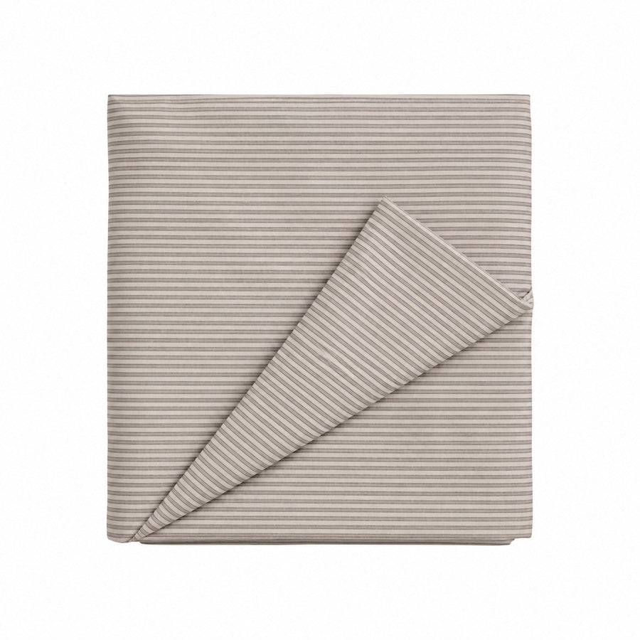 Grey Ivory Stripe Crib Quilted Blanket