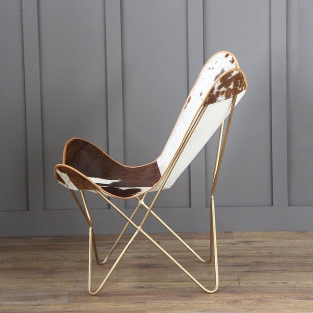 Swiss Cowhide Butterfly Chair