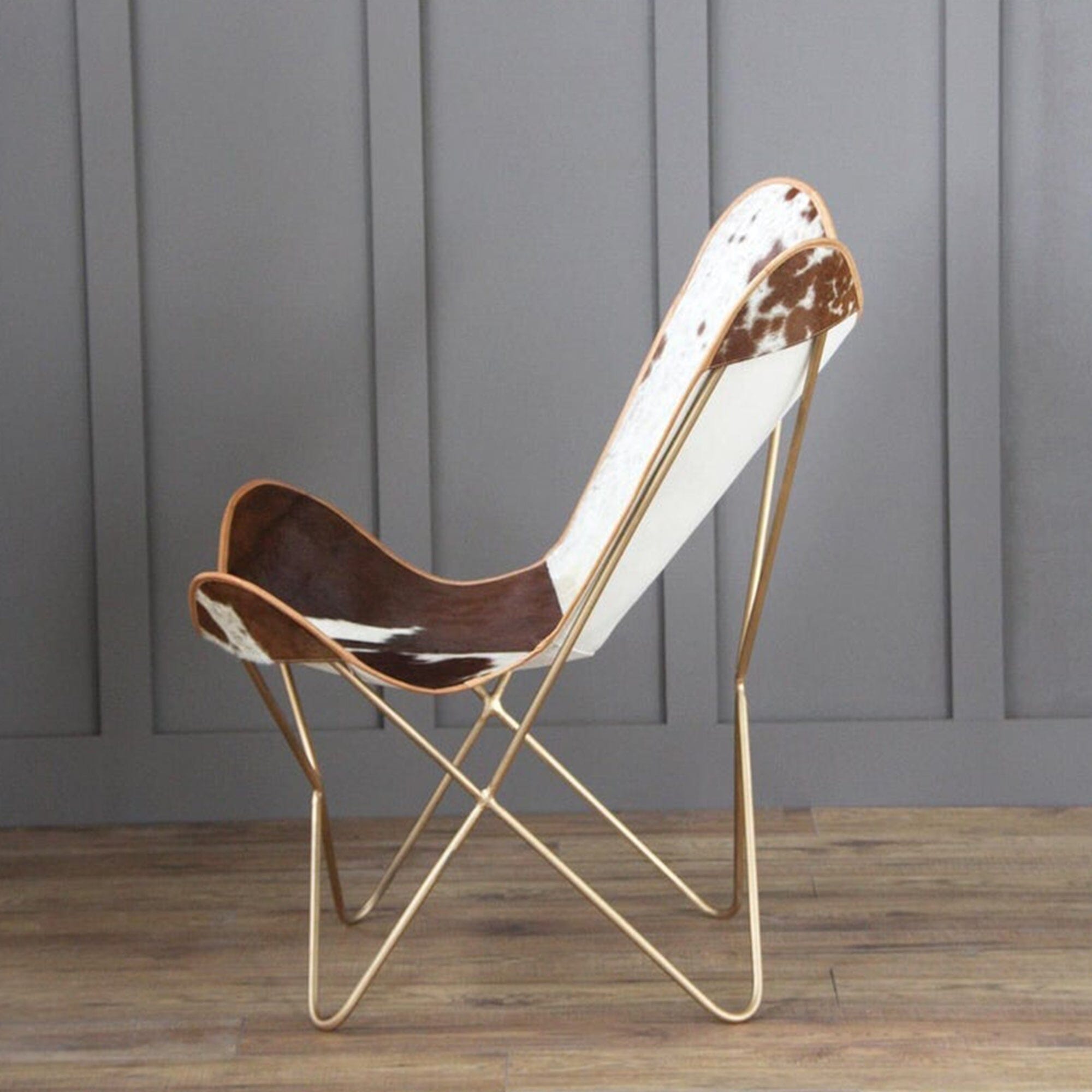 Swiss Cowhide Butterfly Chair