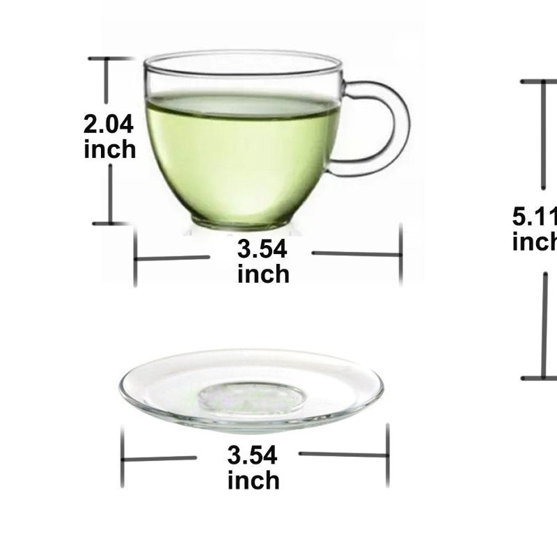 Teapot with infuser + warmer and 4 cups
