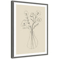 Floral Vase by Gabrielly Guedes Framed Canvas Wall Art Print