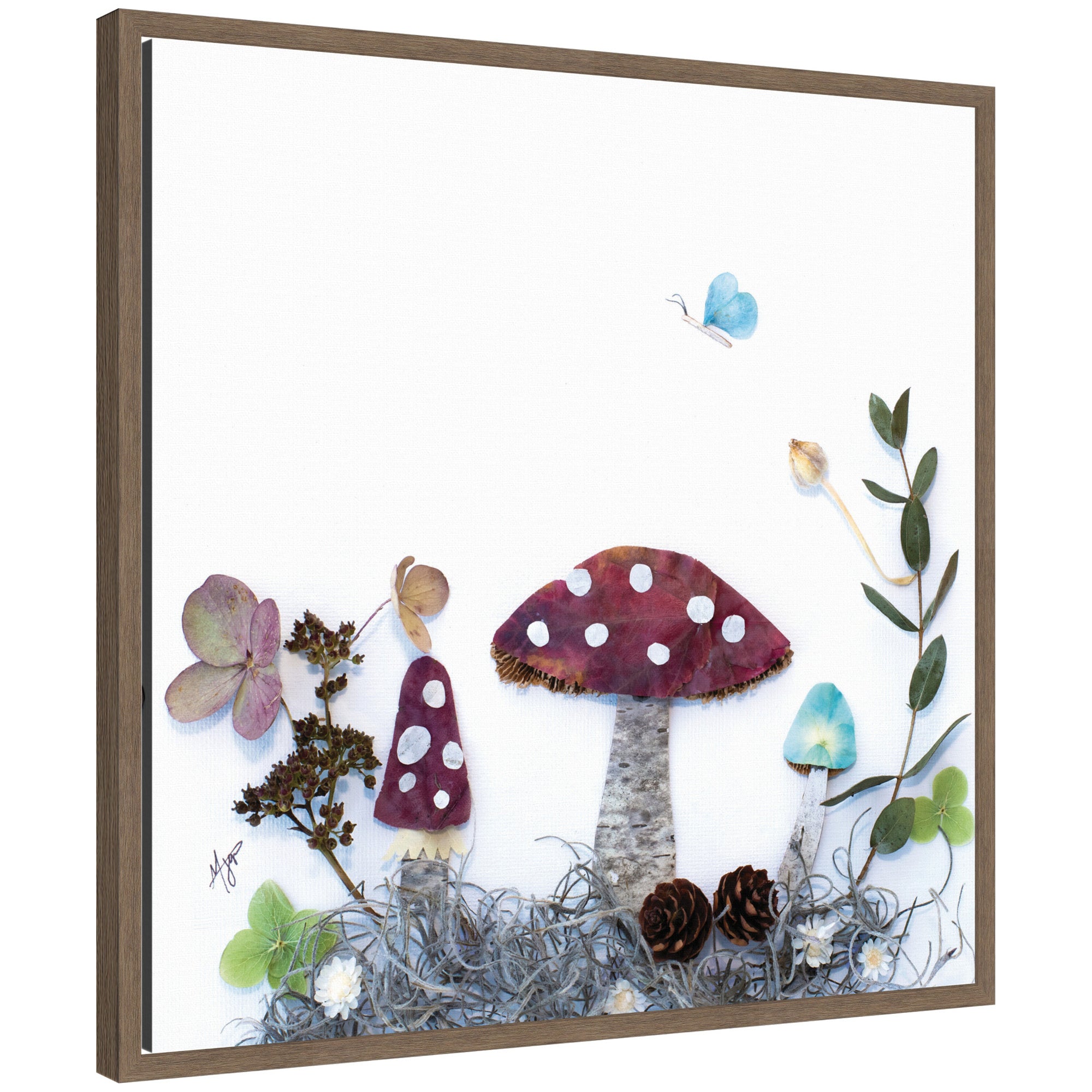 Mushroom No. 1 by Madeline Jeppesen Framed Canvas Wall Art Print