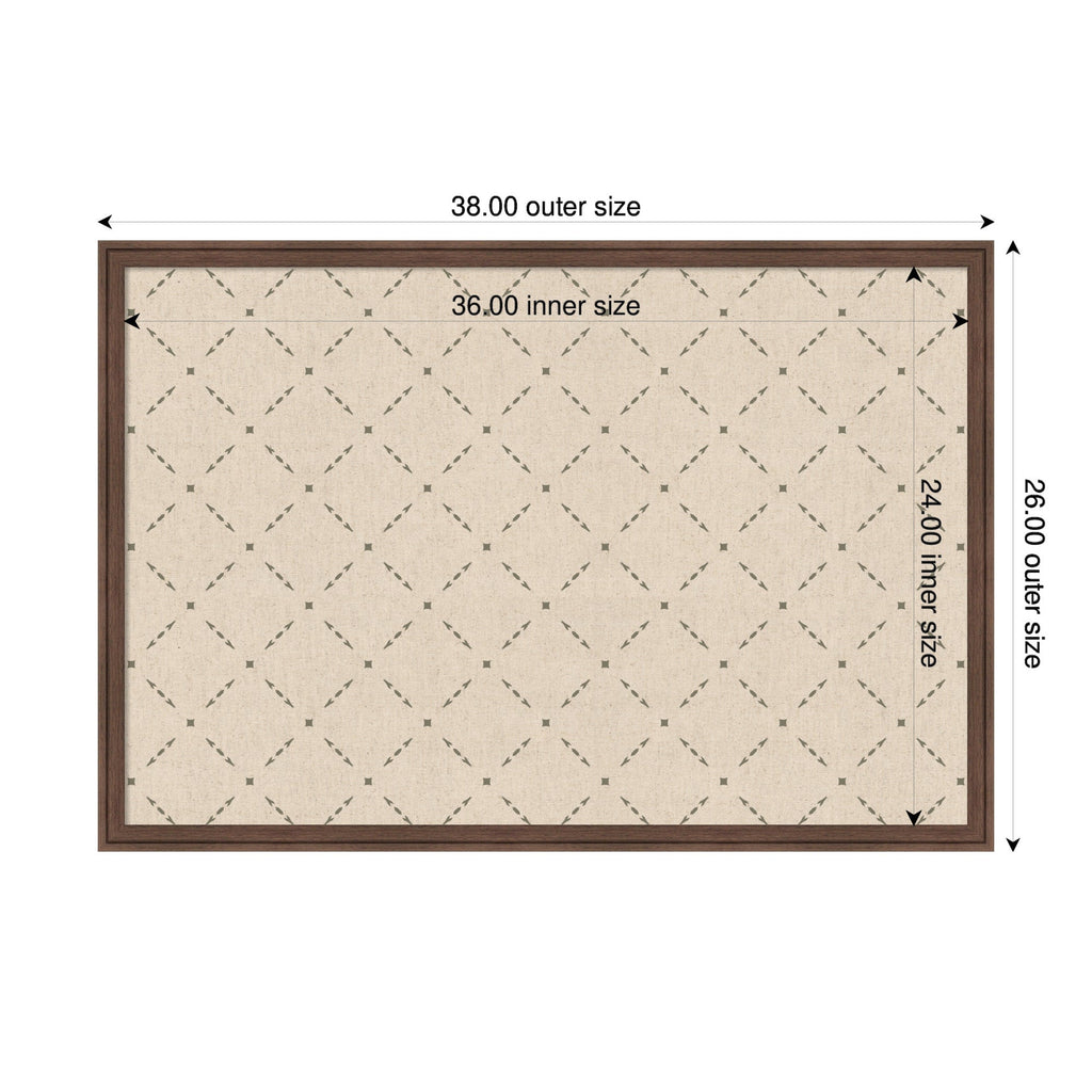 Pinboard Green Lattice Print