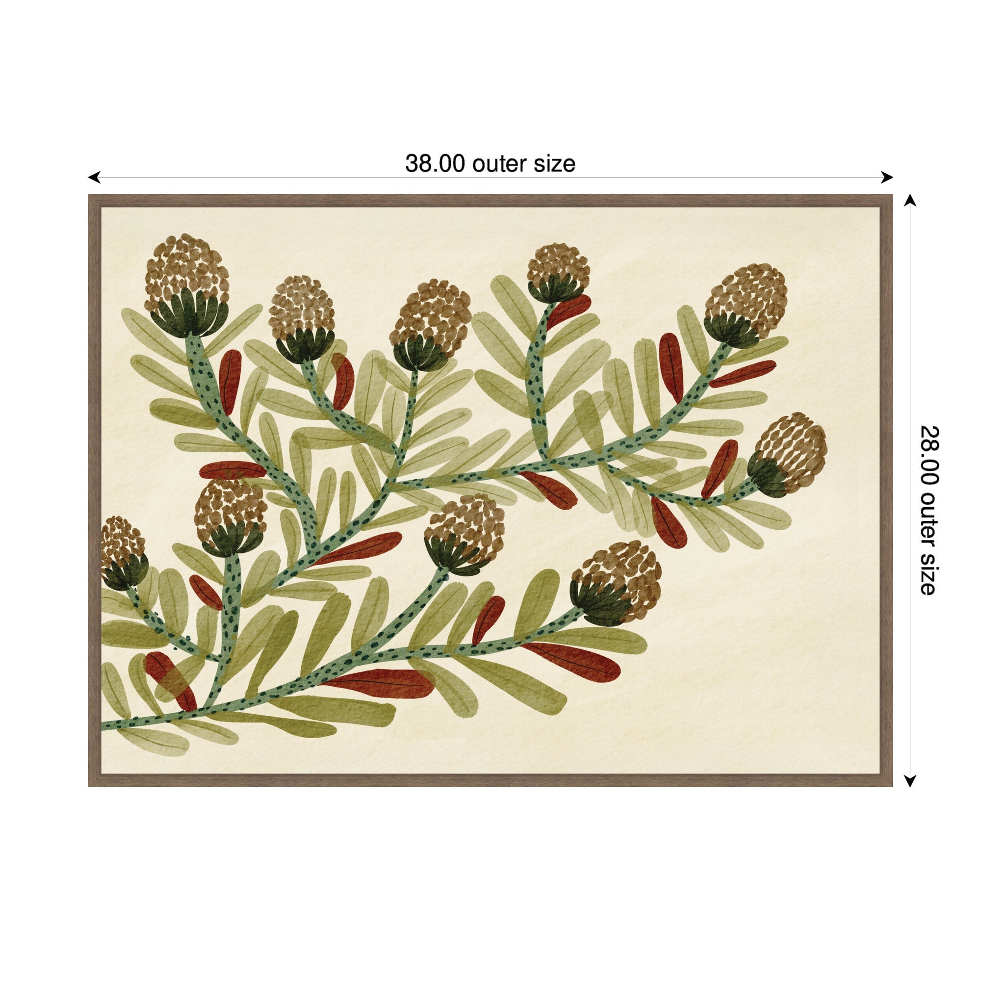Natures Charm No. 2 by Nikita Jariwala Framed Canvas Wall Art Print
