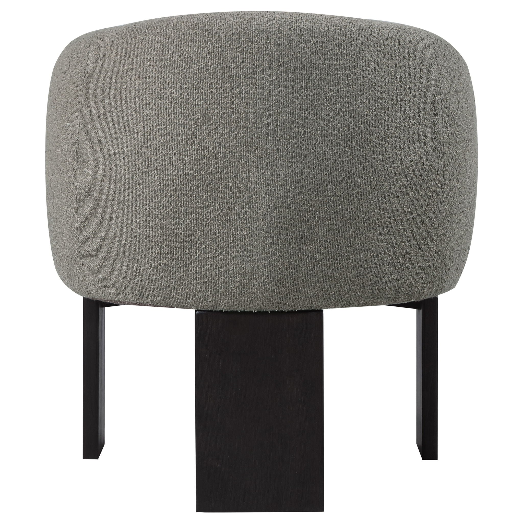 Valdez Bouclé Barrel Accent Chair — Brown