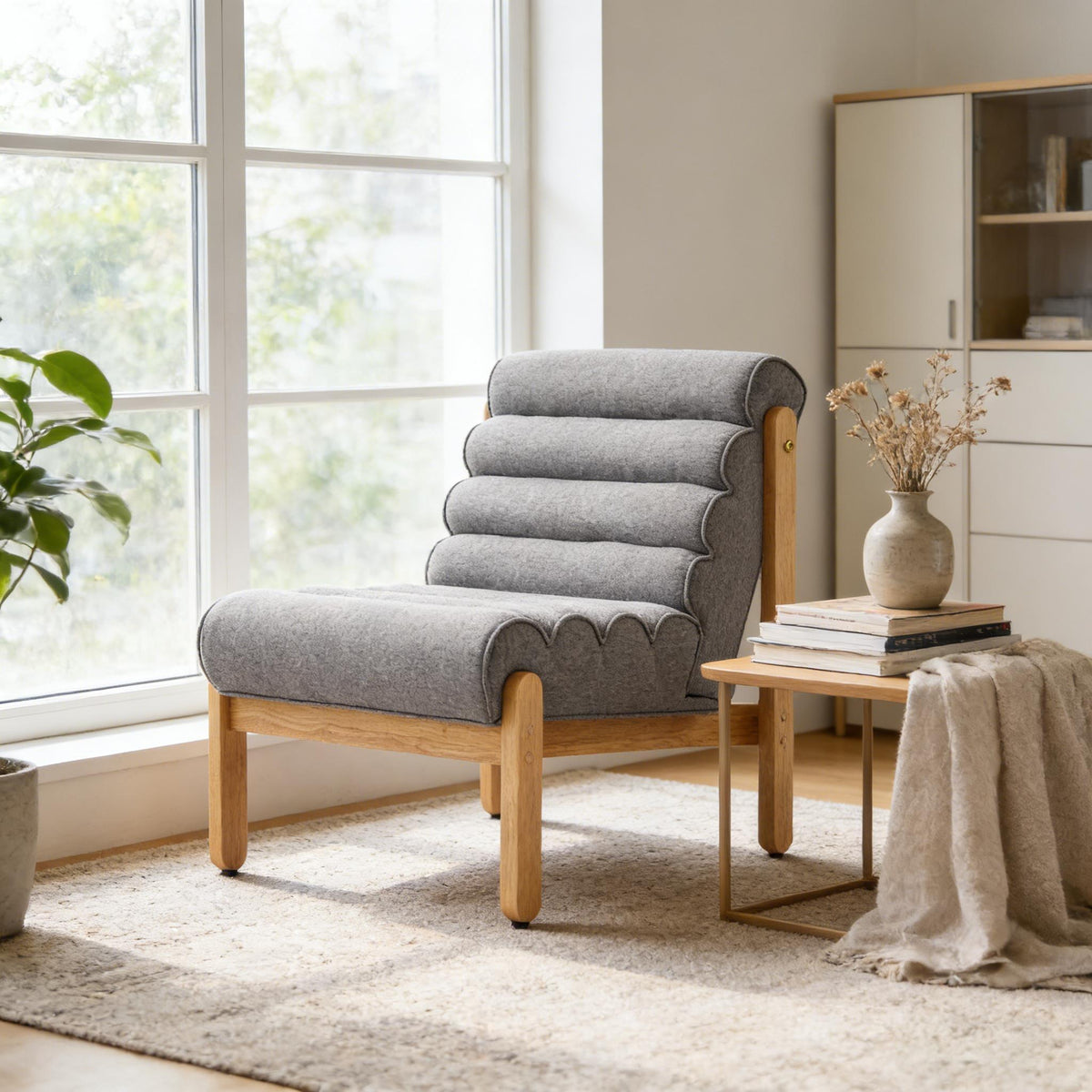 Textured Accent Chair — Two-Tone Options