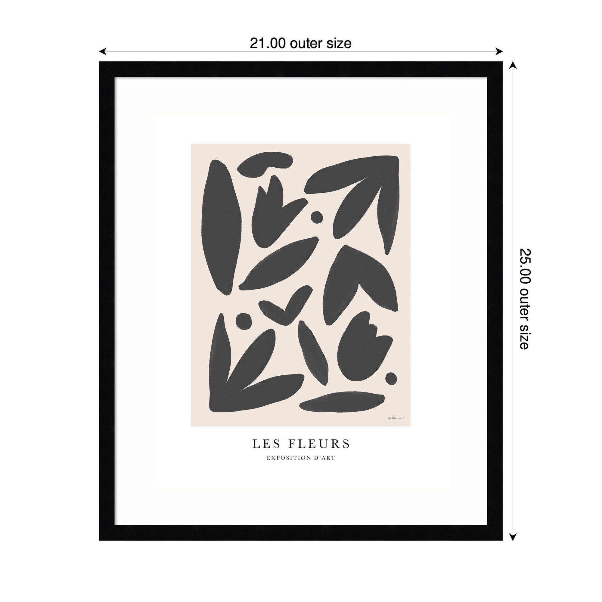 Exposition d Art Les Fleurs by Gabrielly Guedes Framed Wall Art Print