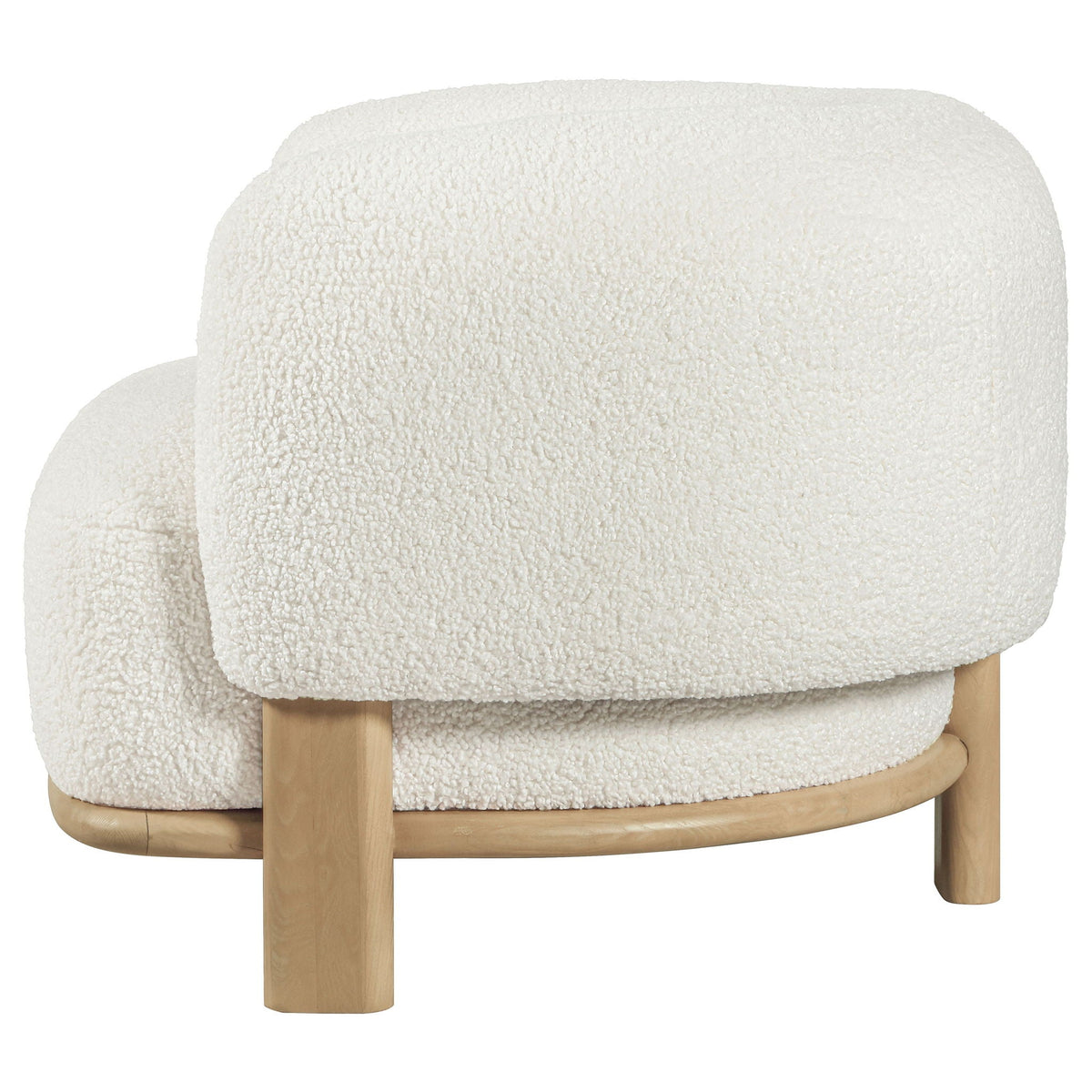 Lawler Bouclé Barrel Accent Chair — Ivory & Natural