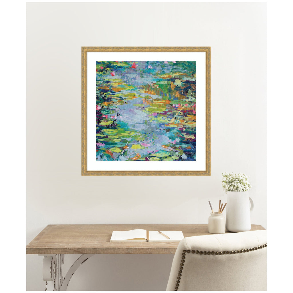 Framed Art Waterlilies at Giverny by Rachel Christopoulous