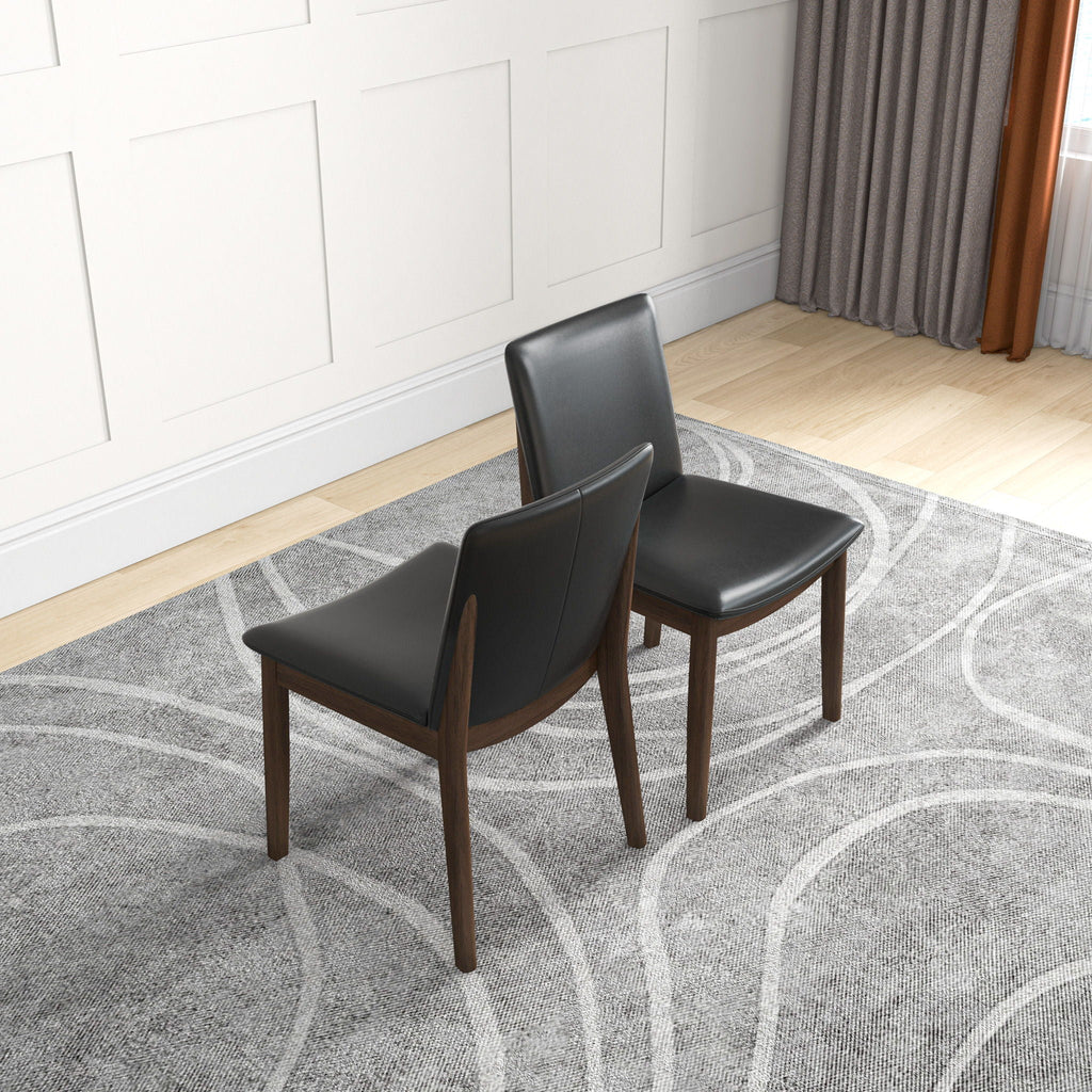 Laura Curved-Back Dining Chairs - Set of 2