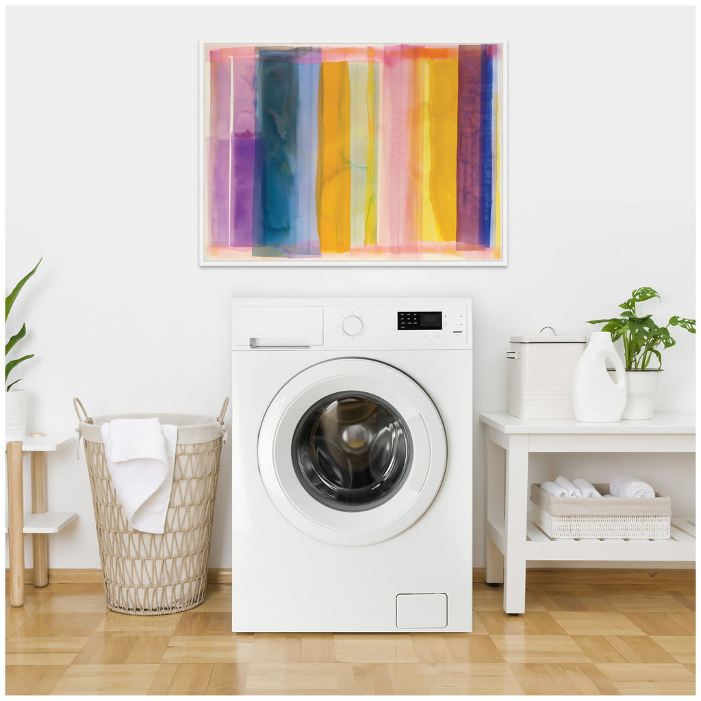 Sylvie Vibrant Lines I Framed Canvas by Amy Lighthall