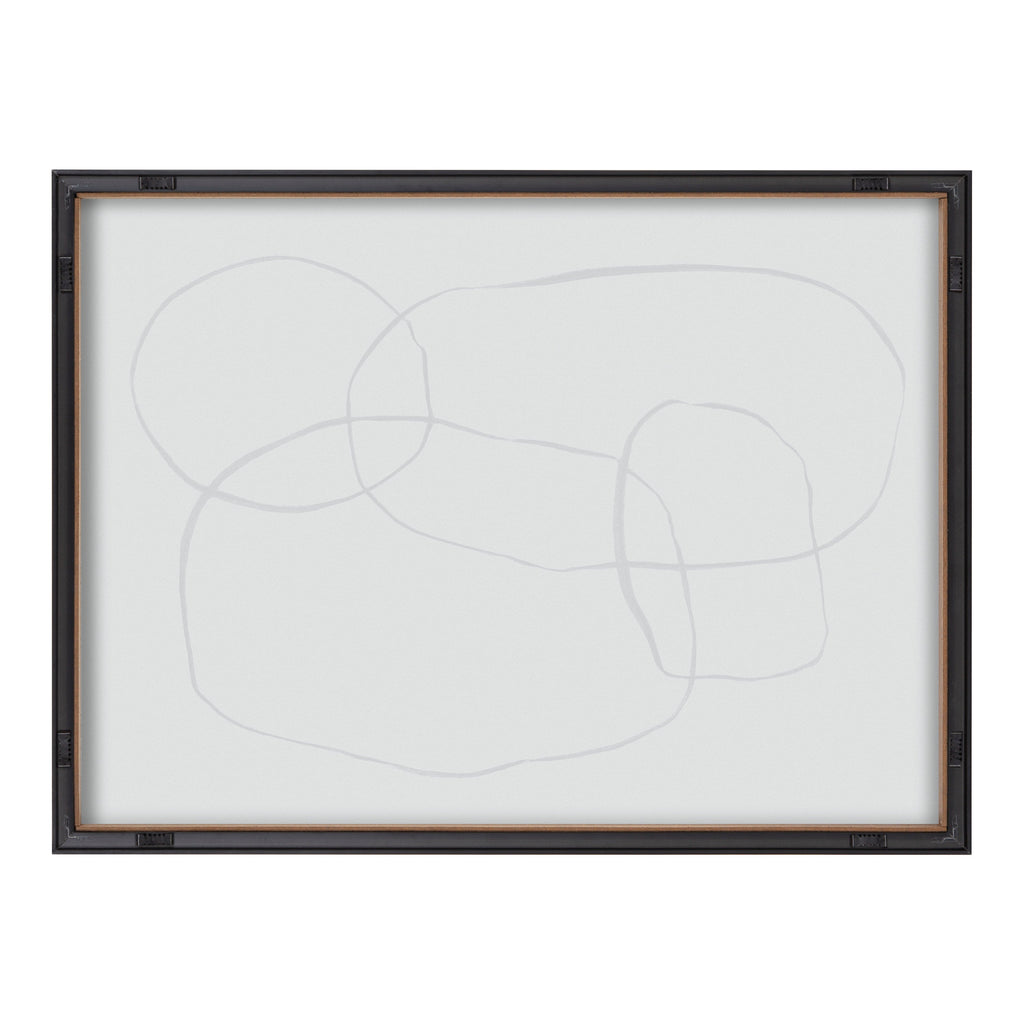 Blake 871 Modern Circles Framed Printed Glass by Teju Reval of SnazzyHues