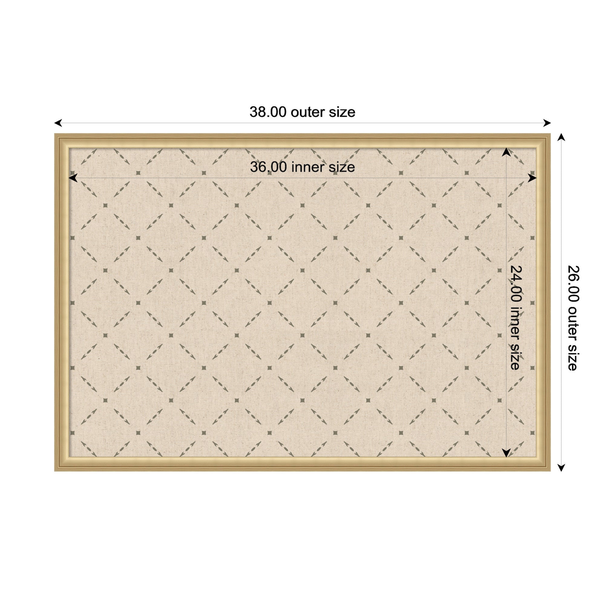 Pinboard Green Lattice Print