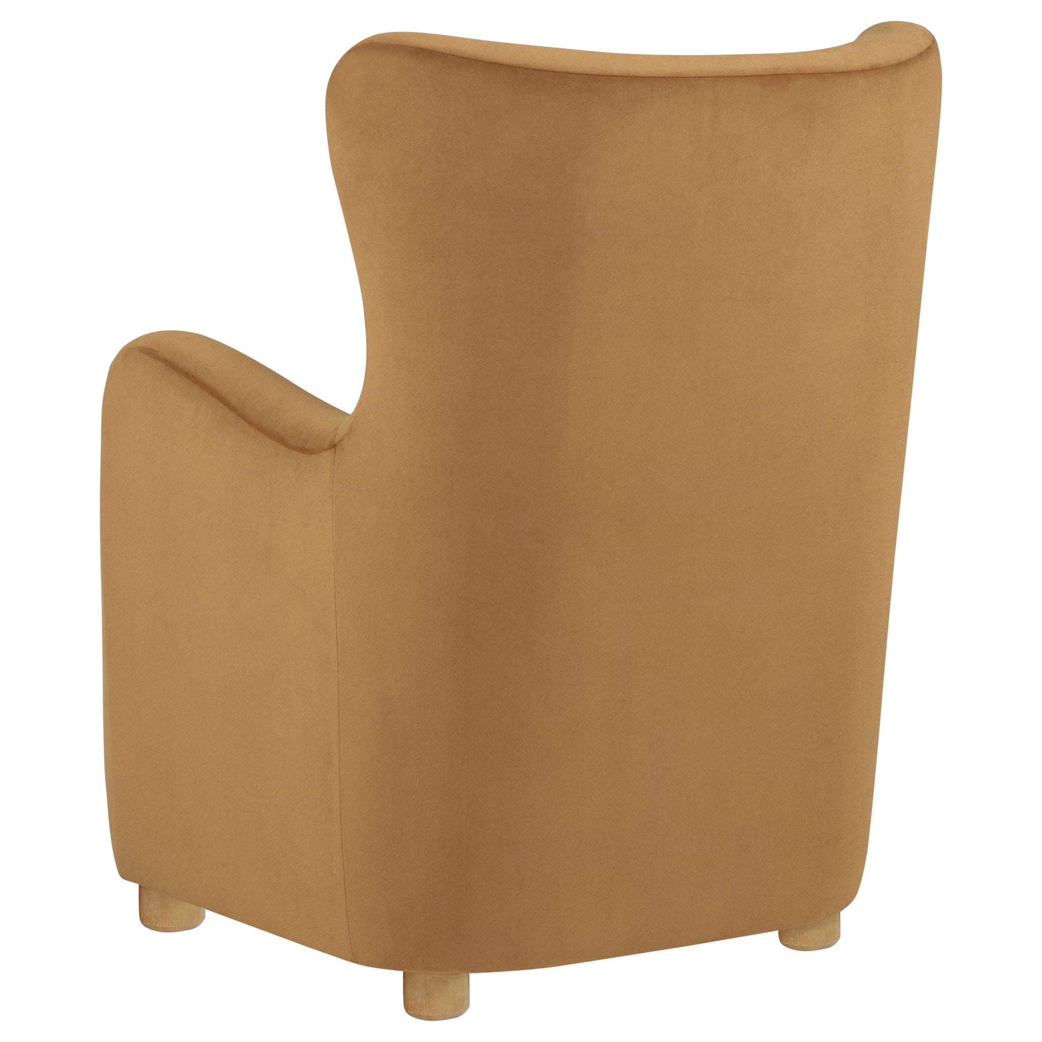 Thornton Sculptural Wingback Lounge Chair — Cognac