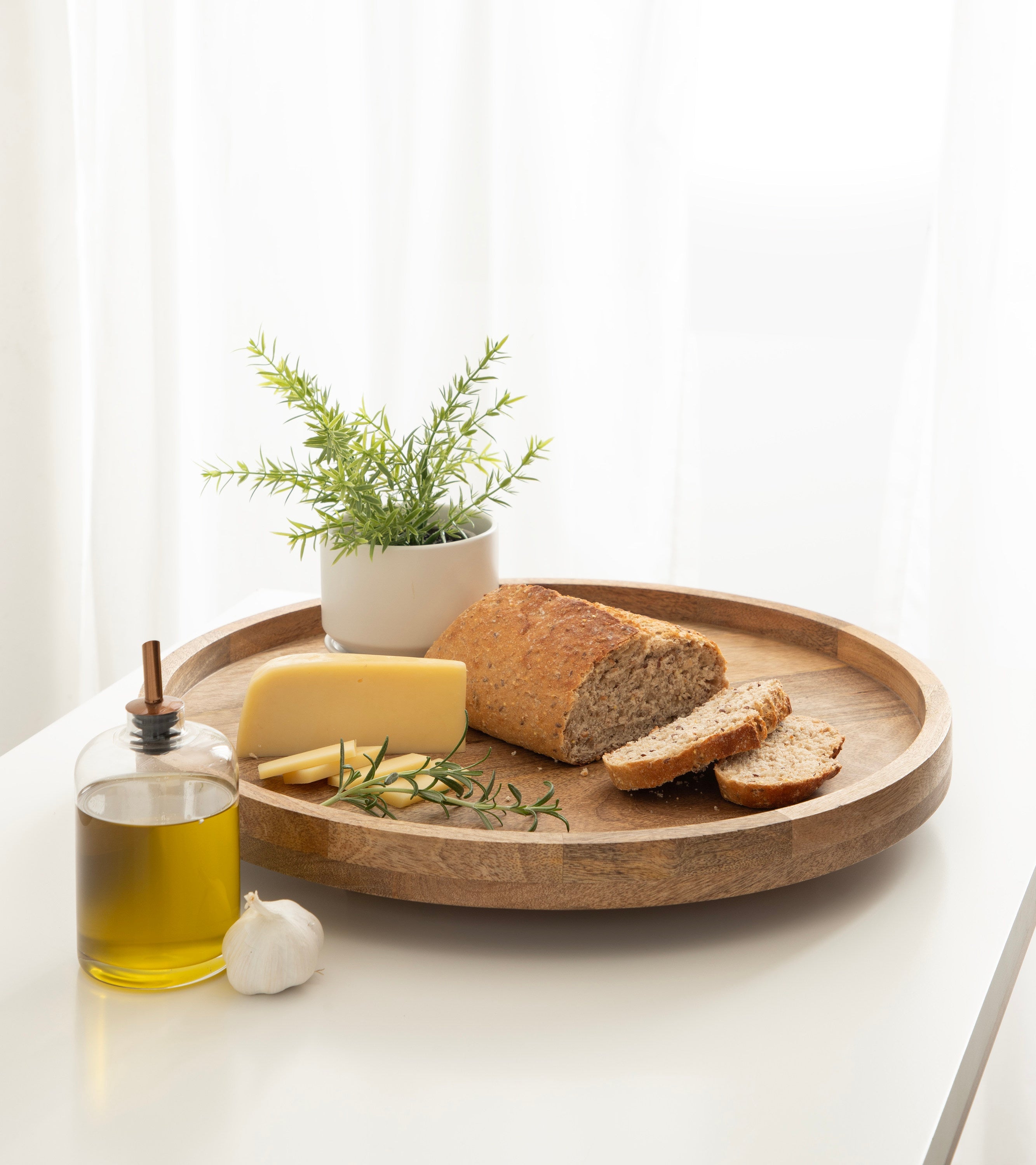 Halsey Round Lazy Susan Tray