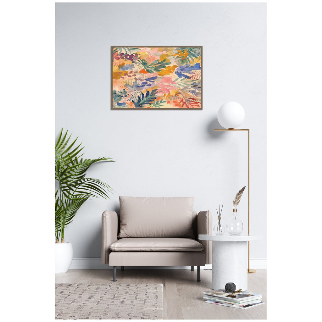 Sylvie Flower Market Framed Canvas by Amy Lighthall