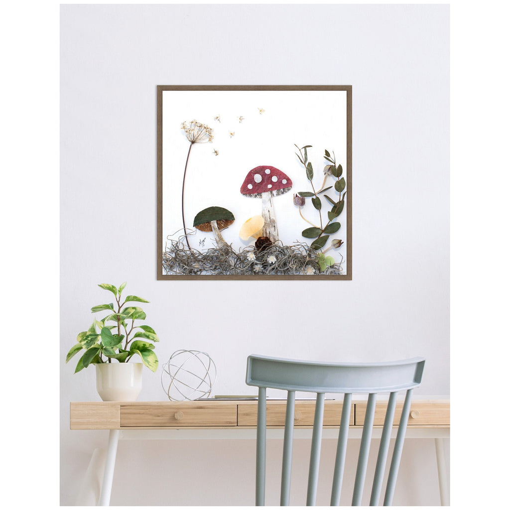 Mushroom No. 2 by Madeline Jeppesen Framed Canvas Wall Art Print