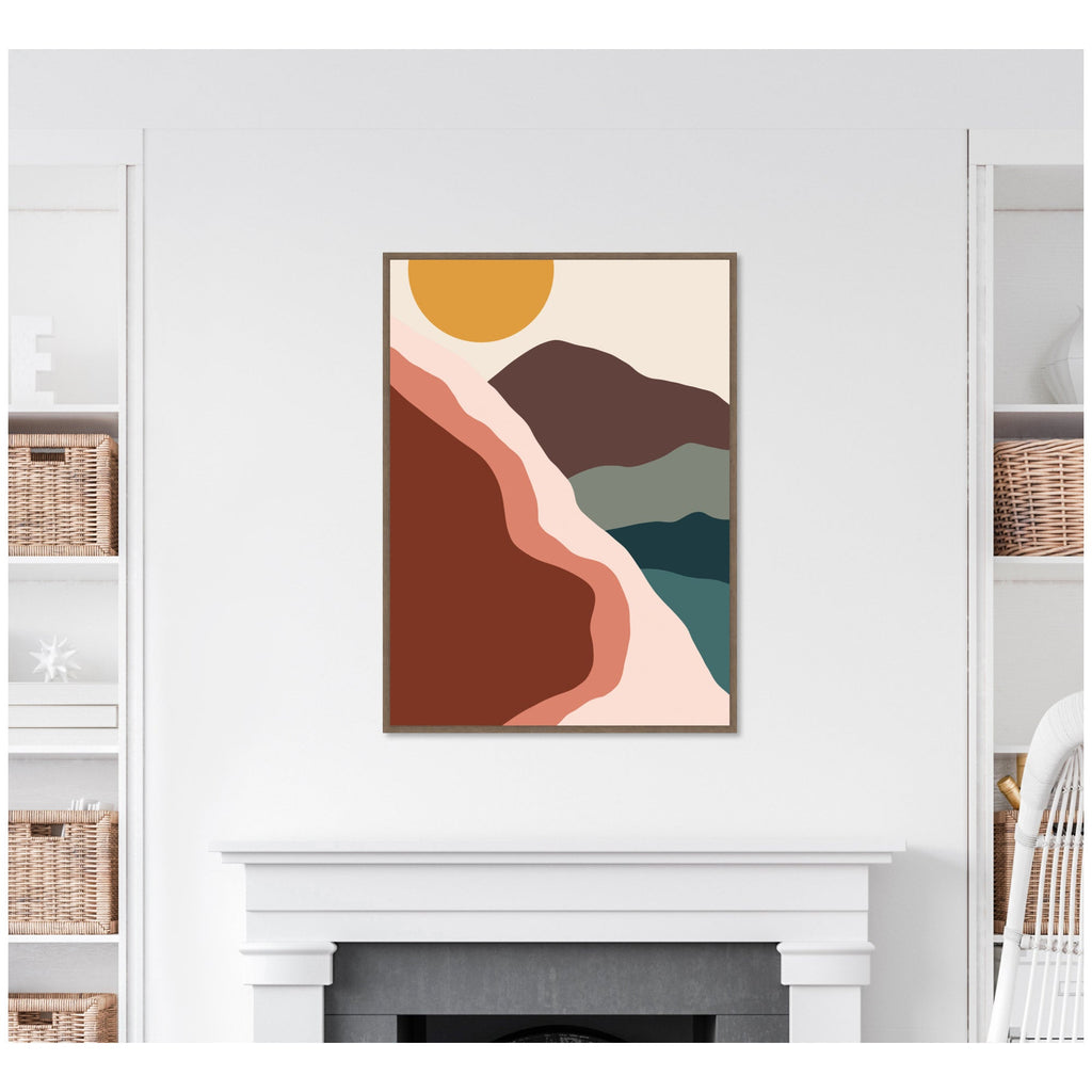 Move Mountains by Alicia Bock Framed Canvas Wall Art Print