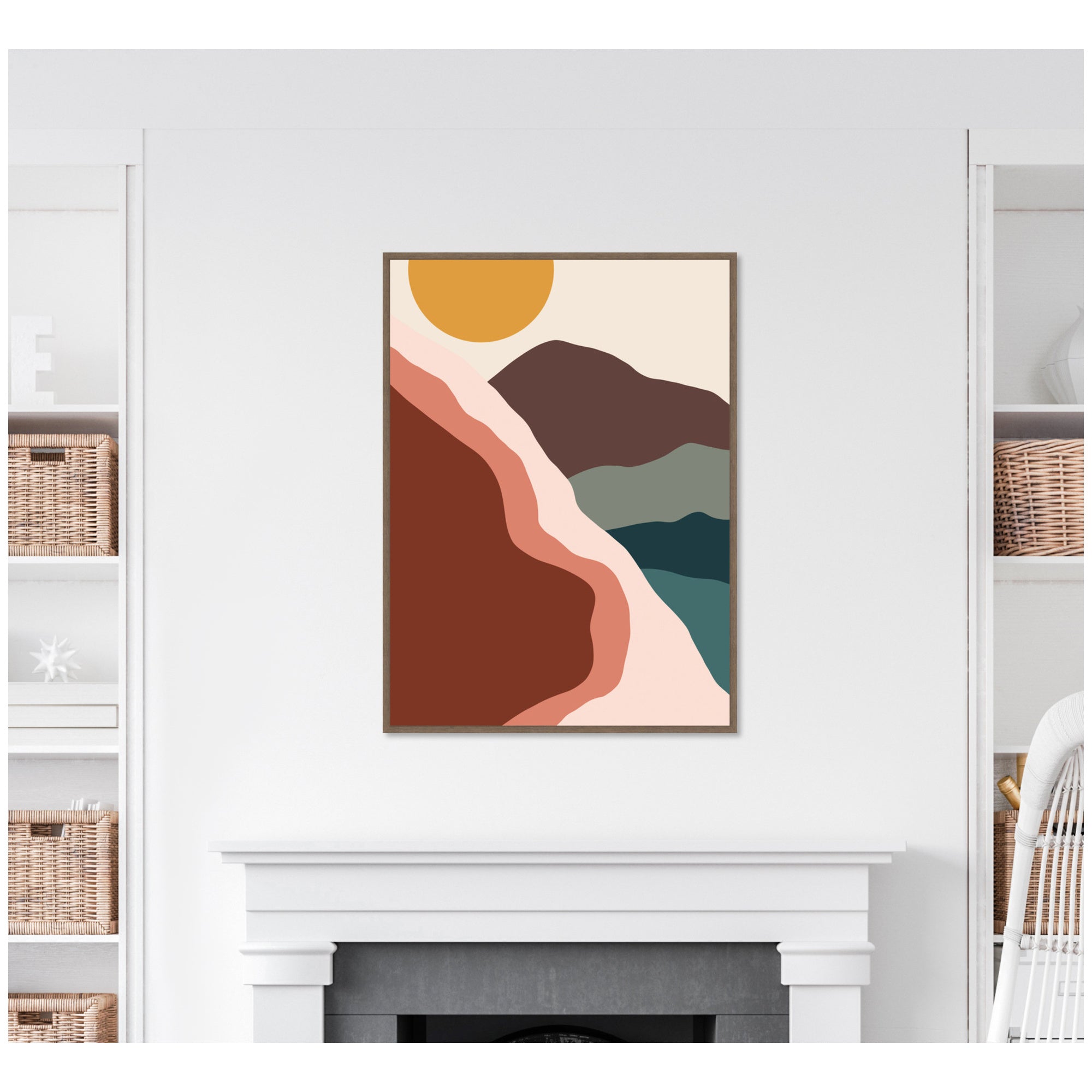 Move Mountains by Alicia Bock Framed Canvas Wall Art Print