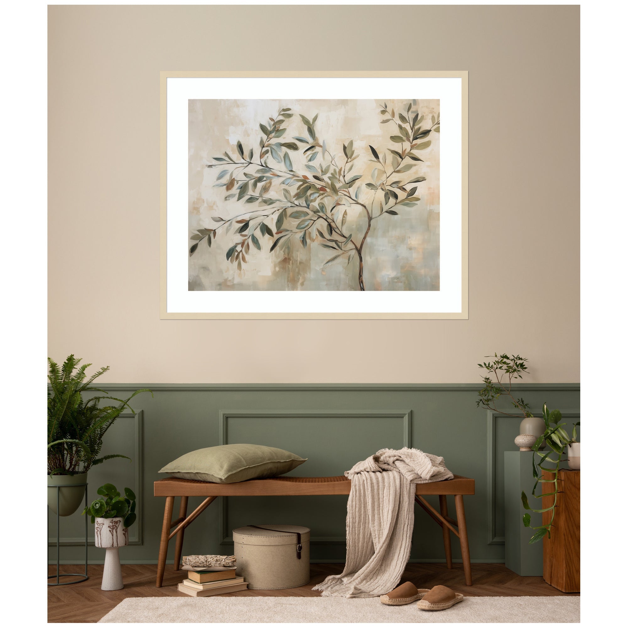Olive Tree Abstract No. 31 by The Creative Bunch Studio Framed Wall Art Print