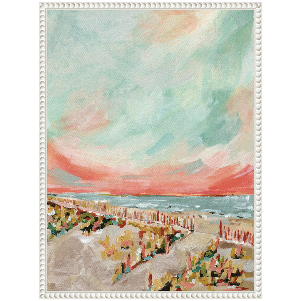 Sylvie Landscape 03 Beach Framed Canvas by Annie Quigley