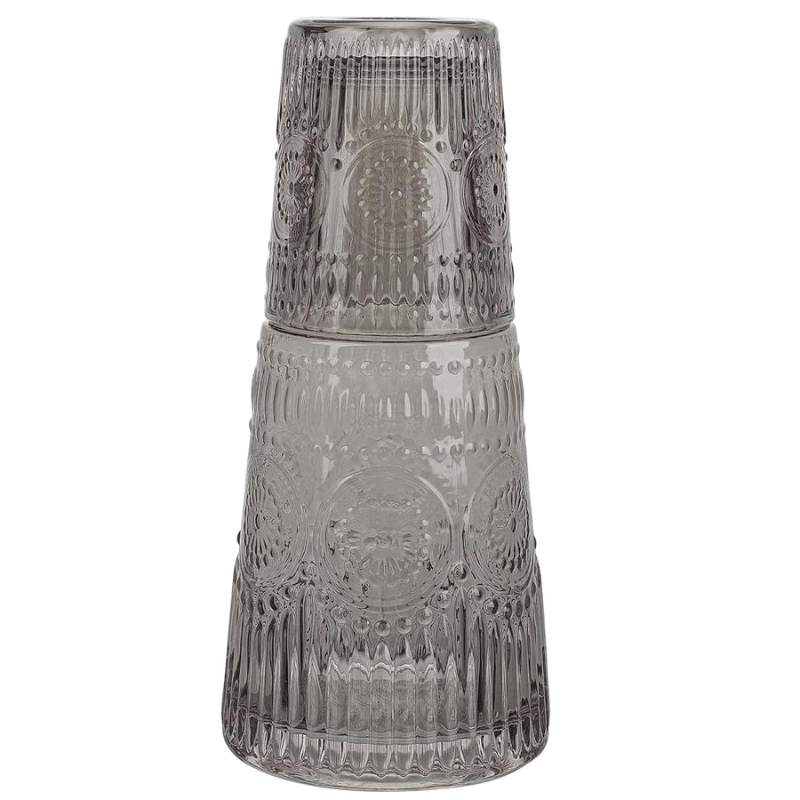 Vintage Smoke Gray Carafe Set — 32.13 oz
