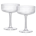 Barcelona Acrylic Champagne Coupe Cocktail Glassware, Set of 2