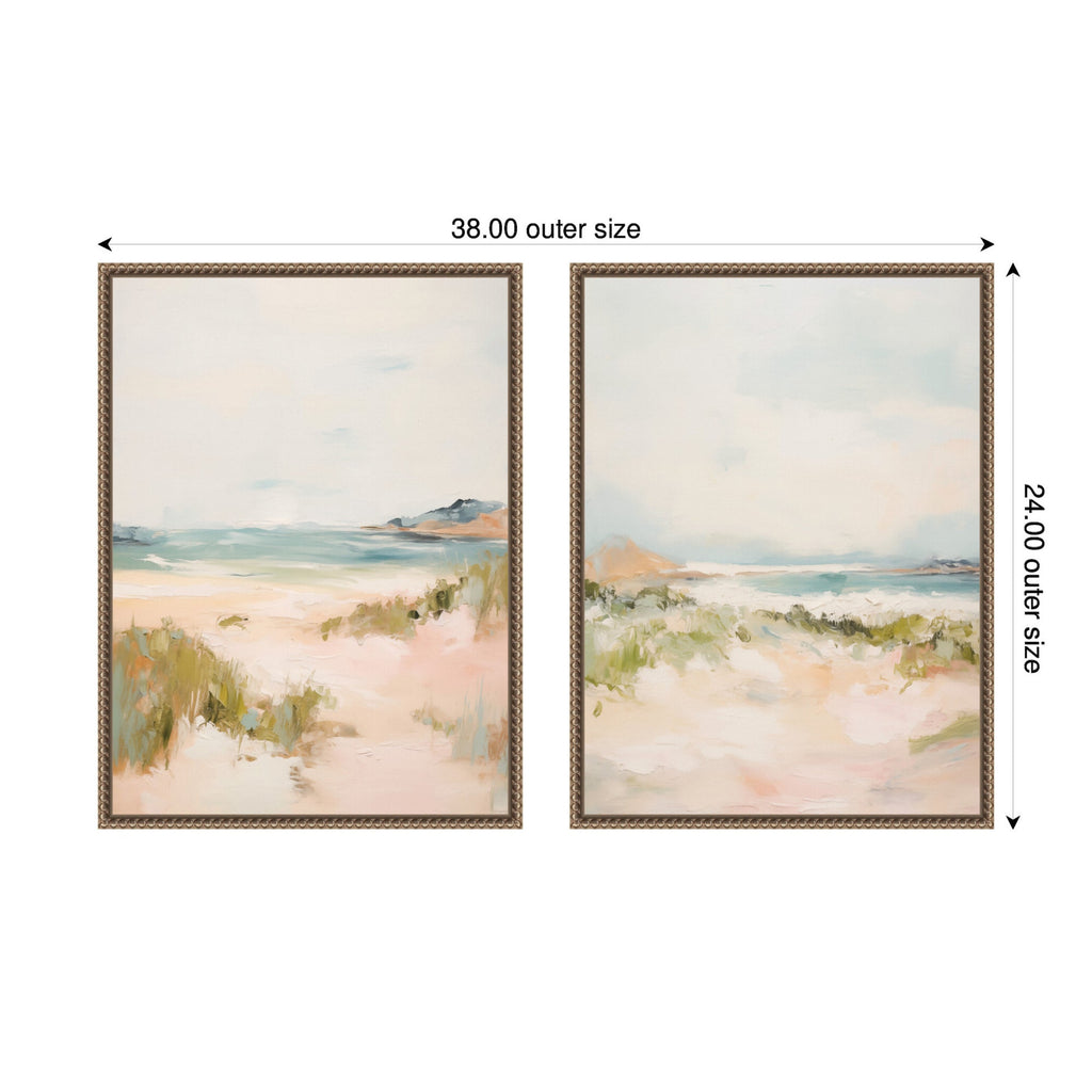 Tranquil Landscape 2 Piece Framed Canvas Wall Art Set by Amy Lighthall