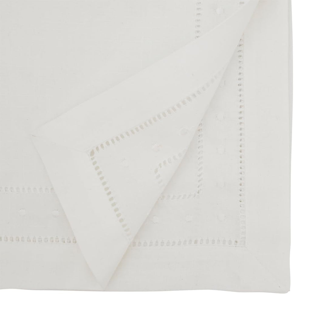 Fennco Styles Classic Embroidered & Hemstitch Tablecloth