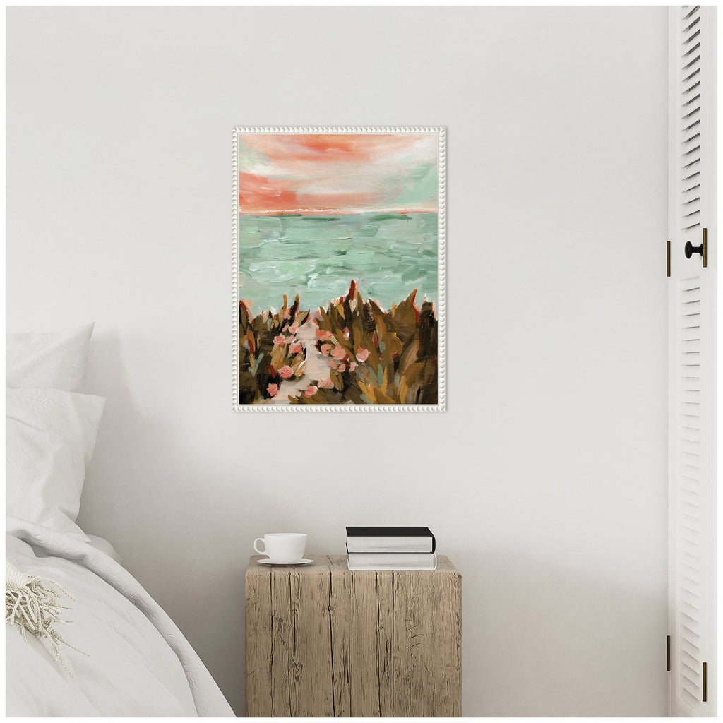 Sylvie Landscape 02 Beach Framed Canvas by Annie Quigley