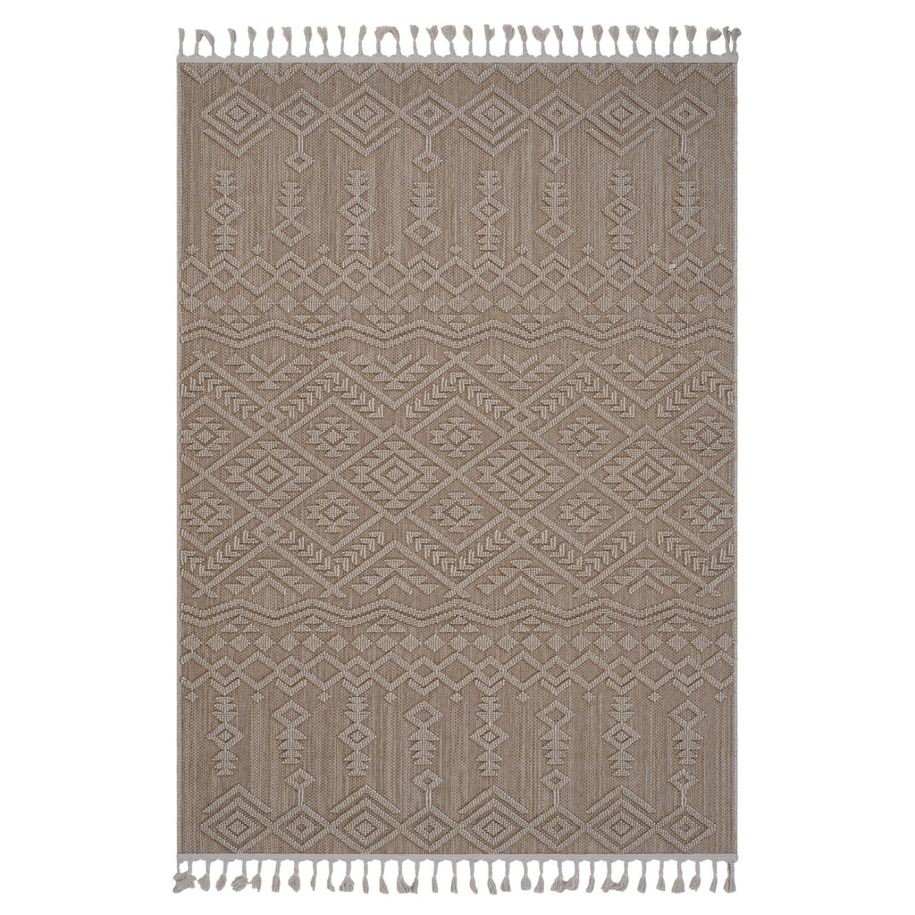 Guros 8' x 10' Traditional Indoor/Outdoor Area Rug - Natural