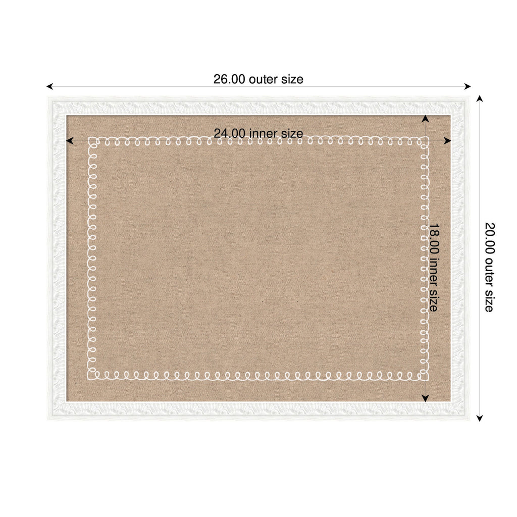 Pinboard White Scalloped Edge
