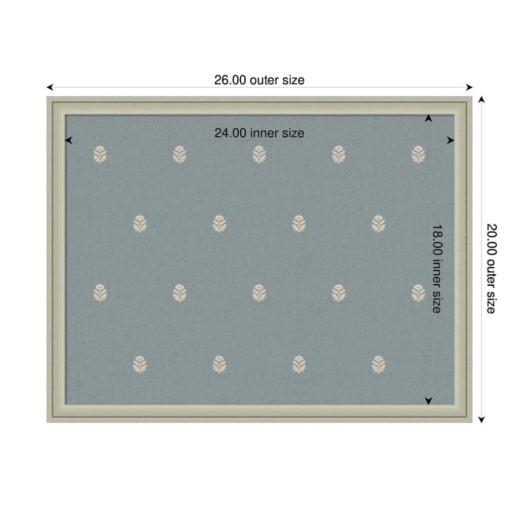 Pinboard Blue Botanical Block Print