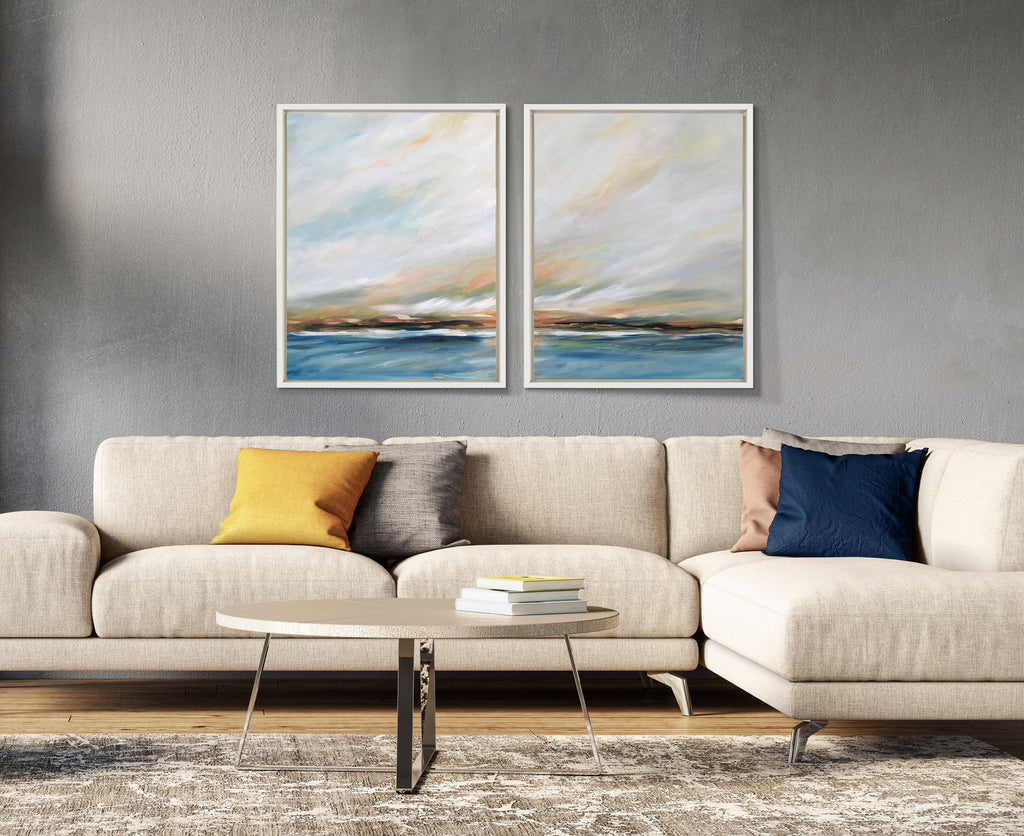 Sylvie Sunday Morning Framed Canvas Art Set by Mary Sparrow
