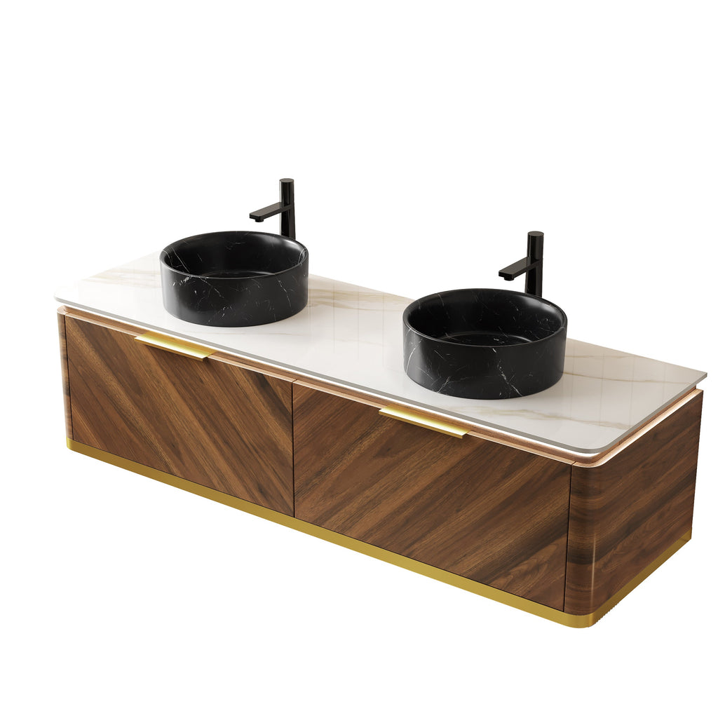 DIPA 60-Inch Floating Bathroom Vanity & Sinks