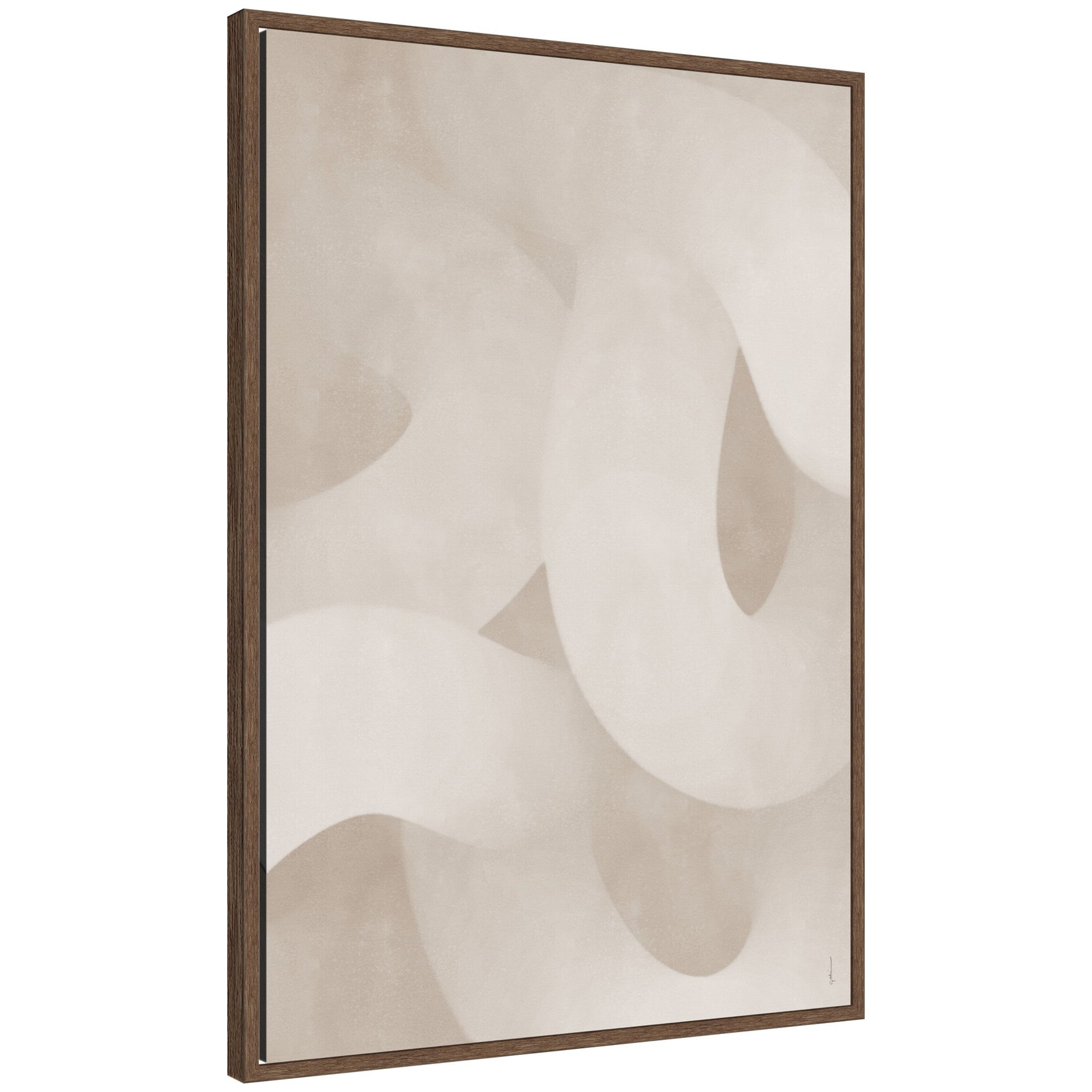 Organic Movement by Gabrielly Guedes Framed Canvas Wall Art Print