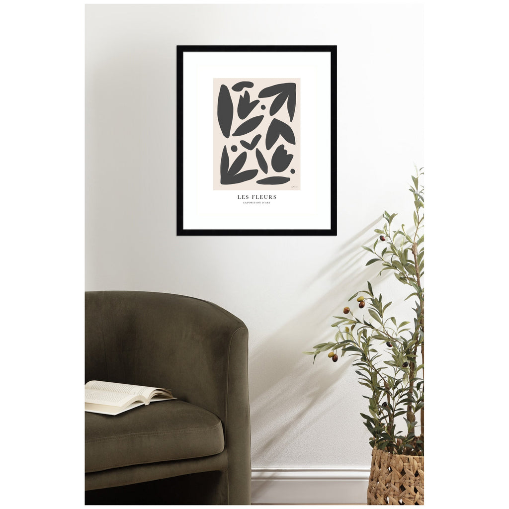 Exposition d Art Les Fleurs by Gabrielly Guedes Framed Wall Art Print